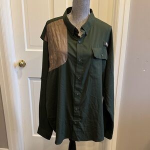 Columbia Men’s Hunting Shirt Green and Tan